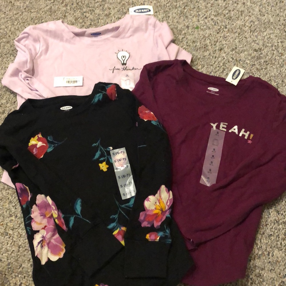 Old navy NWT long sleeve tees.